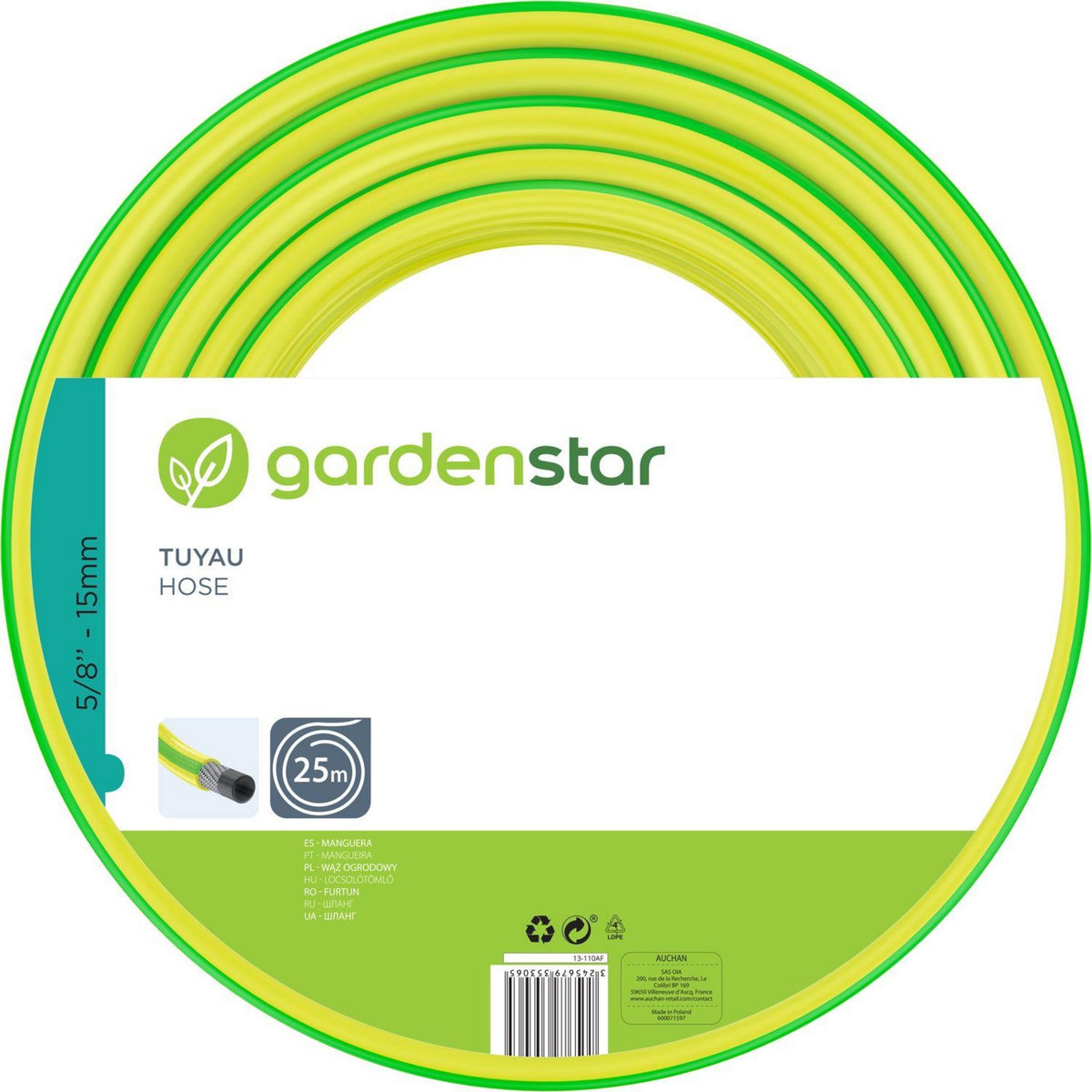 GARDENSTAR Tuyau arrosage 25m - 15mm