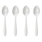 SECRET DE GOURMET Lot de 4 Cuillères à Café Inox  Nevis  14cm Argent