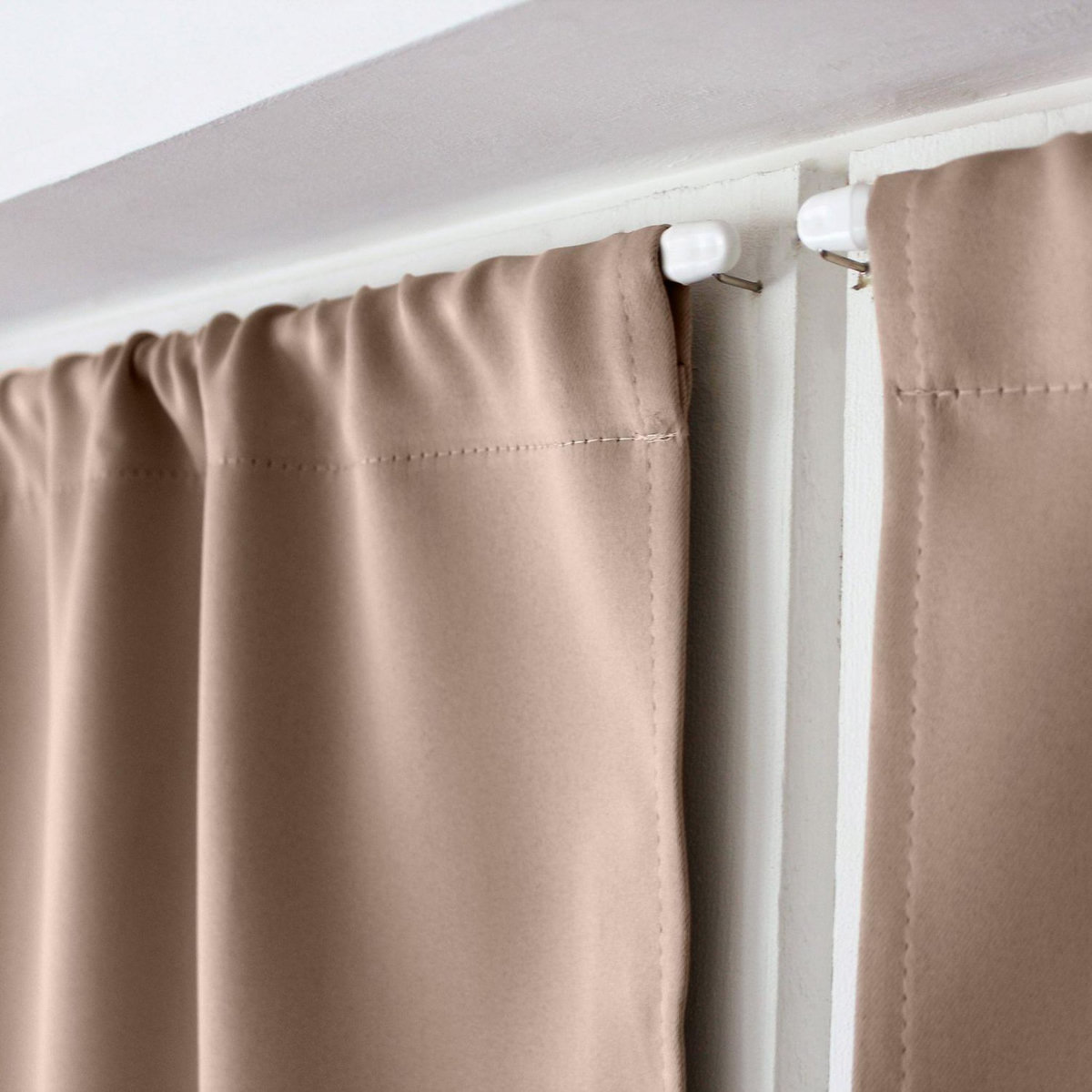 TOILINUX Vitrage occultant REGLISSE