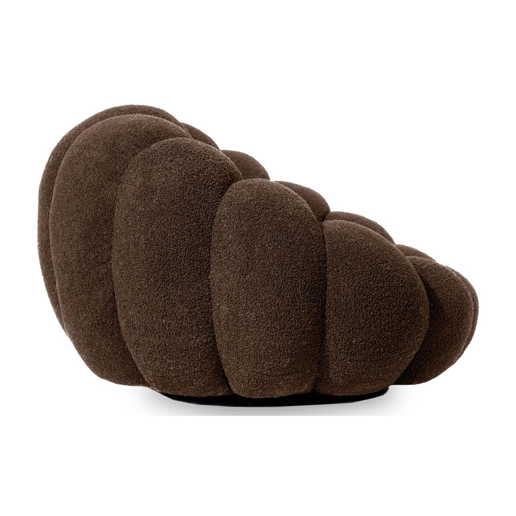 Voir la diapositive 4 : Paris Prix Fauteuil design coquillage  bouclette  98cm marron