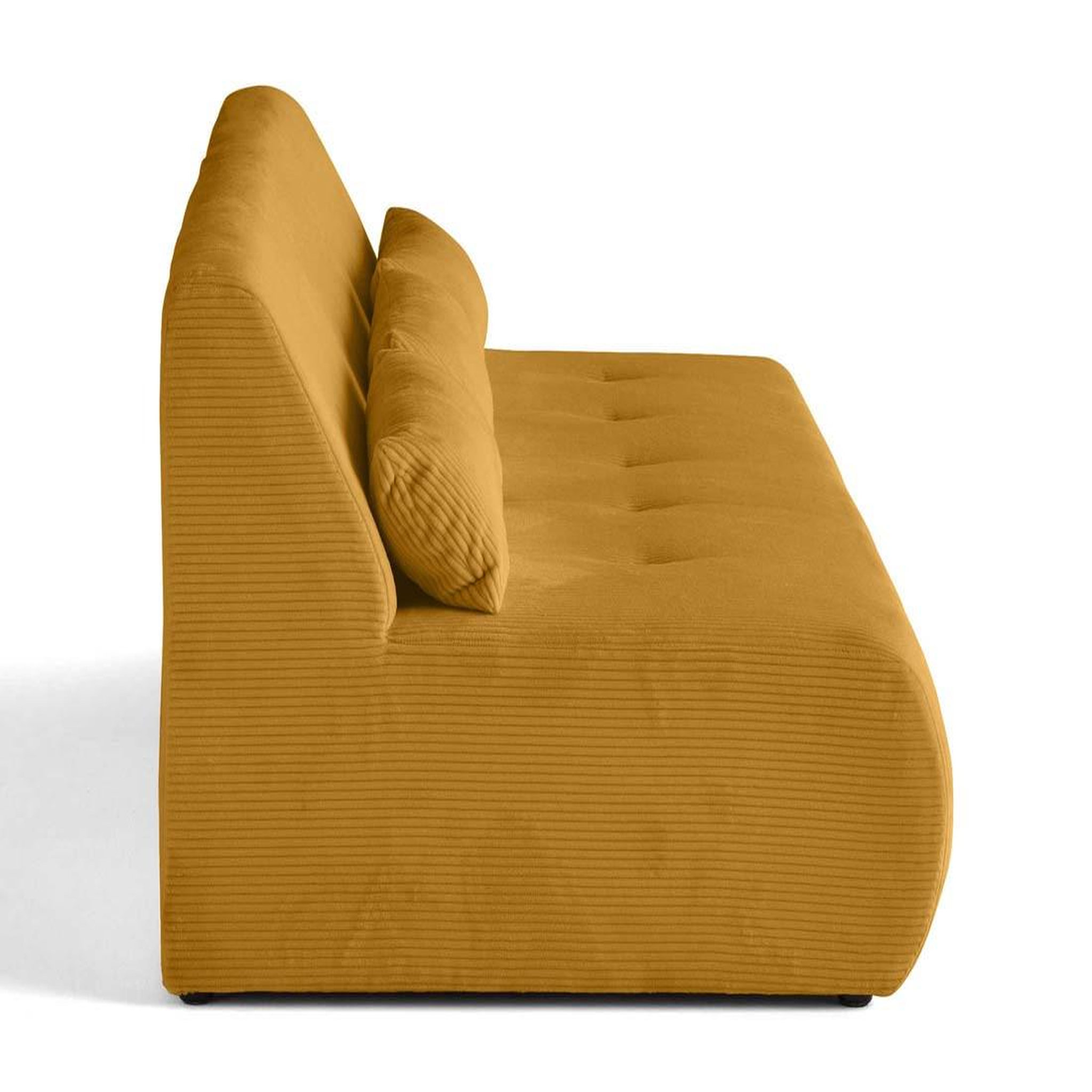 Voir la diapositive 3 : LISA DESIGN Onyx - canapé droit 3 places - en velours côtelé