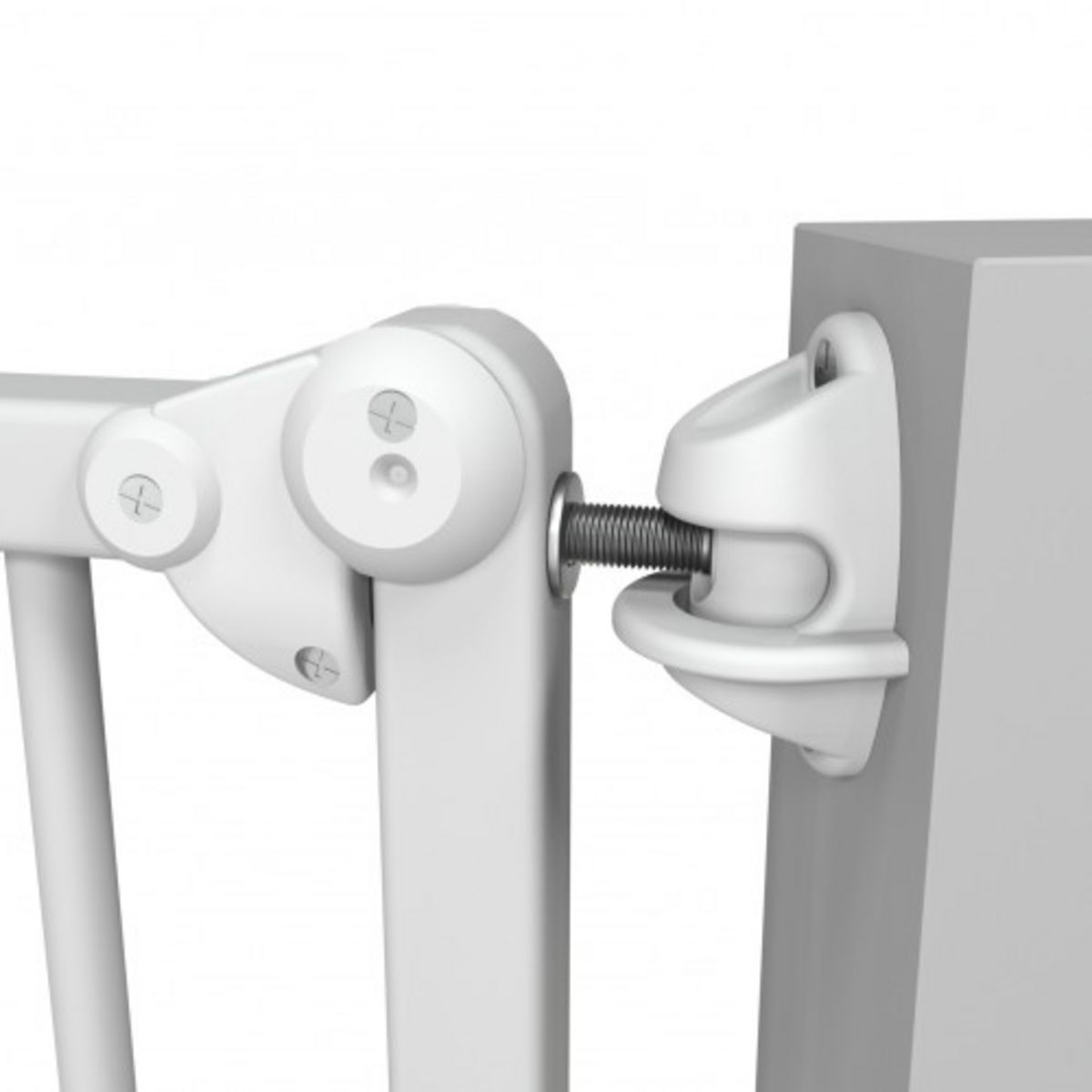 AT4 Barrière de sécurité bébé extensible en bois 73-110 cm - fixe et portillon