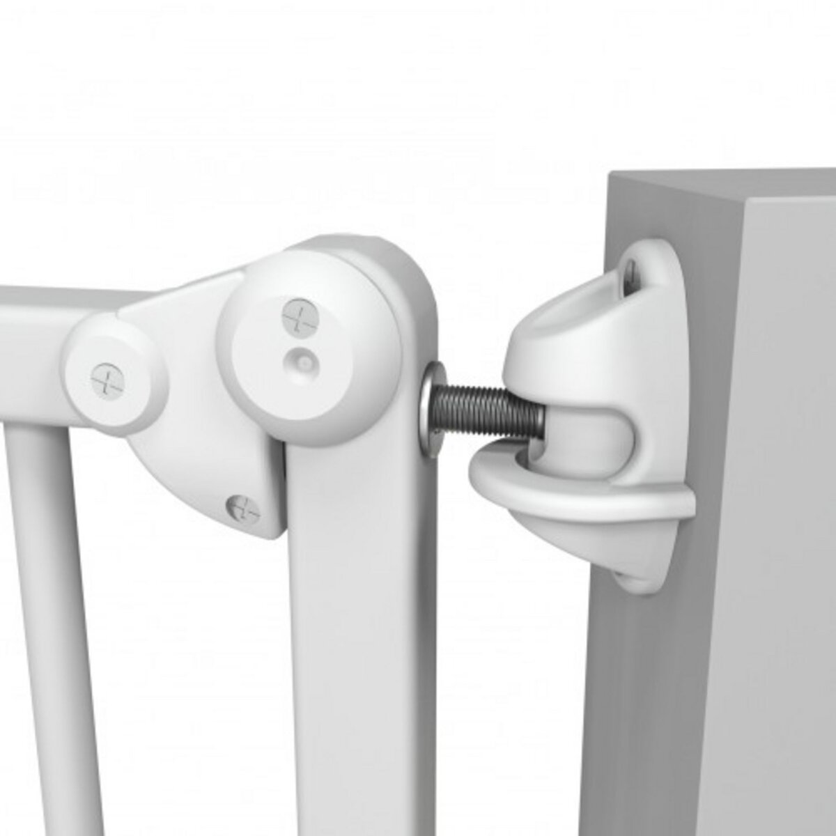 AT4 Barrière de sécurité bébé extensible en bois 73-110 cm - fixe et portillon