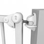 Voir la diapositive 2 : AT4 Barrière de sécurité bébé extensible en bois 73-110 cm - fixe et portillon