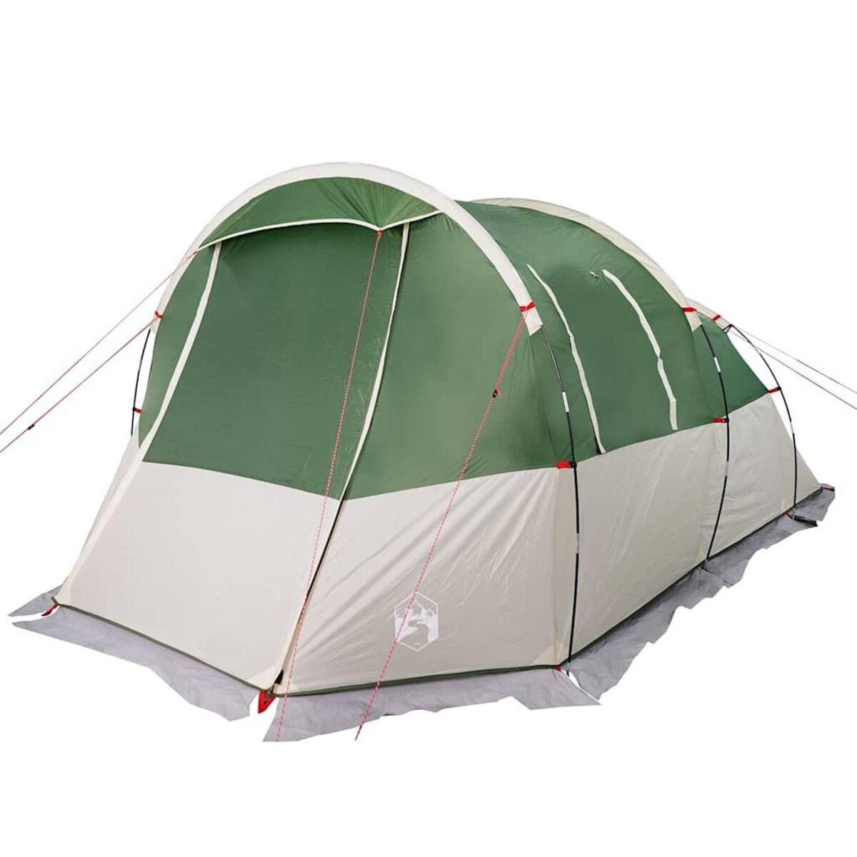 VIDAXL Tente de camping tunnel 4 personnes vert impermeable