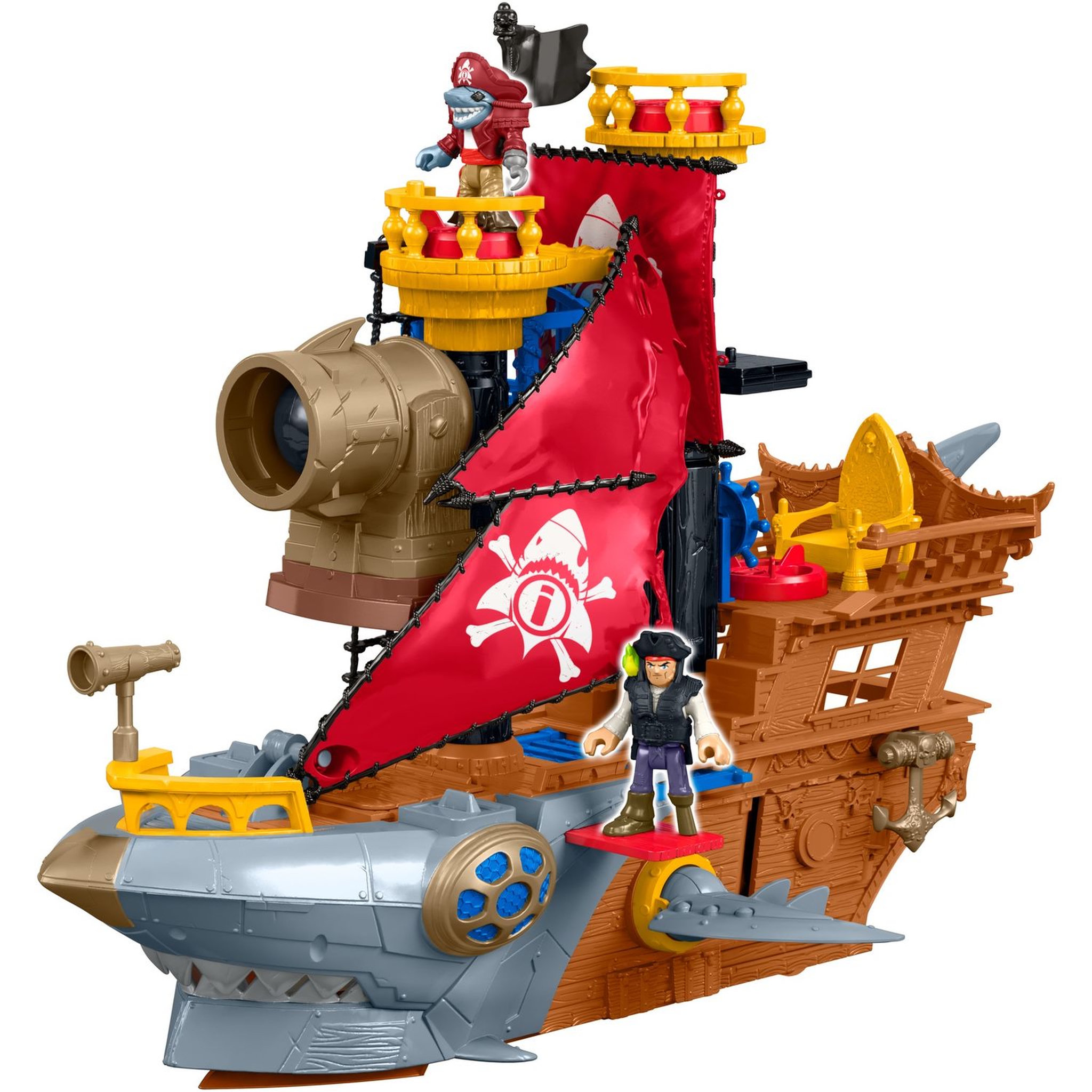 Voir la diapositive 1 : Fisher price Bateau Pirate Requin Imaginext 