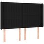 Voir la diapositive 3 : VIDAXL Tete de lit a LED Noir 147x16x118/128 cm Tissu