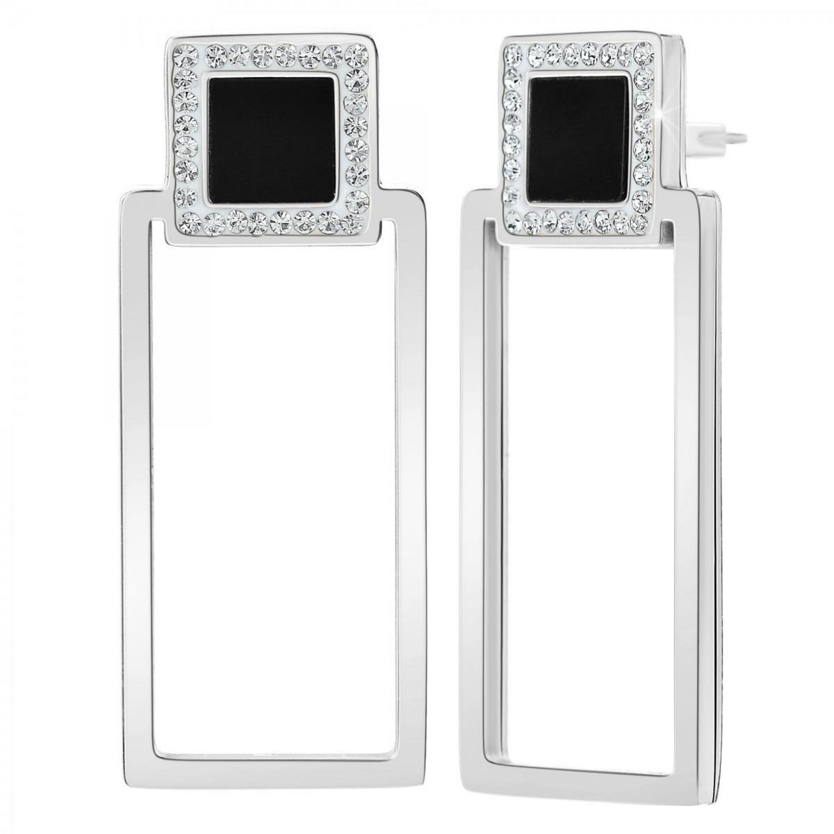 SC CRYSTAL Boucles d'oreilles SC Crystal ornées de Cristaux scintillants