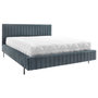 Voir la diapositive 4 : LISA DESIGN Flavio - lit coffre - 160x200 cm - sommier inclus - en velours