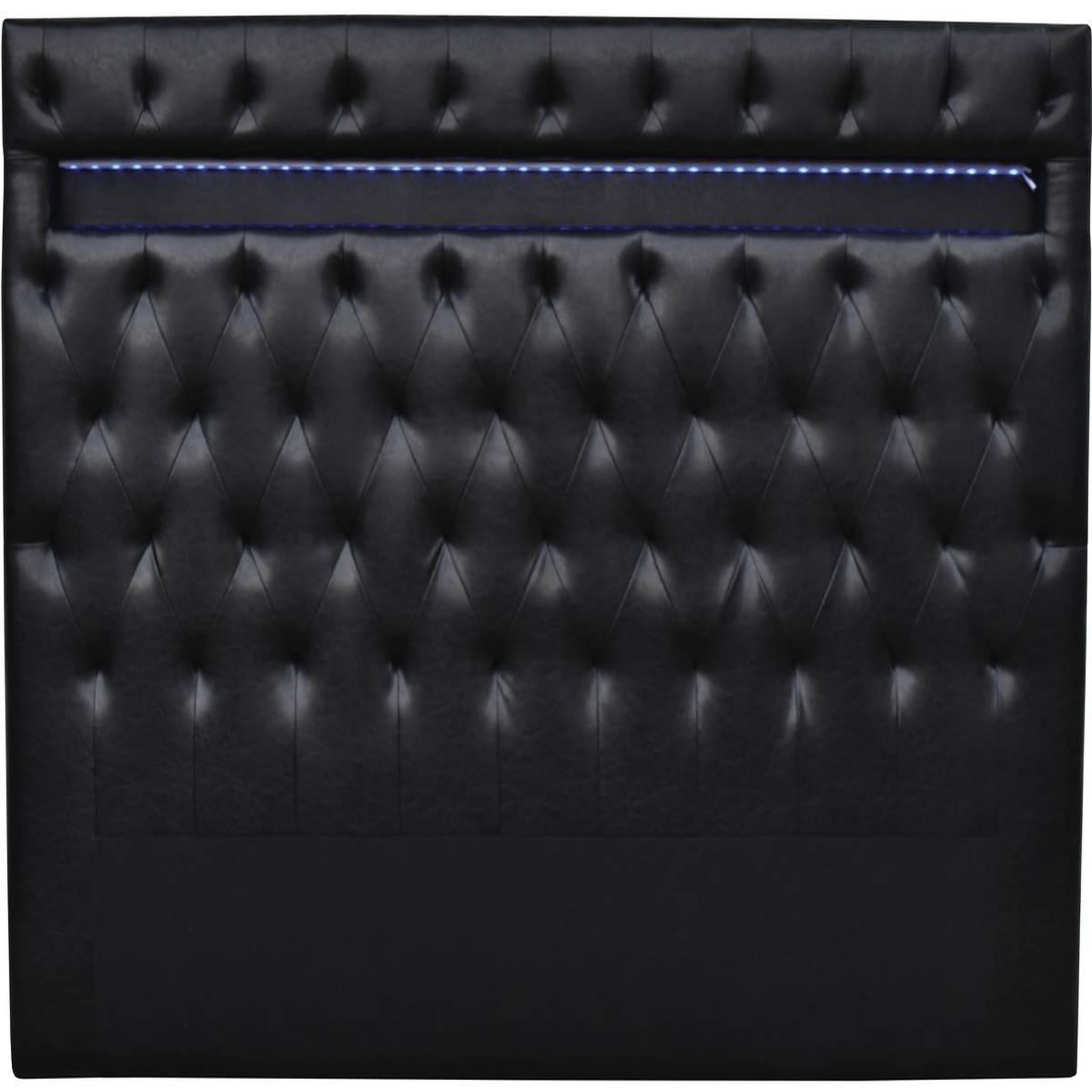 Habitat et Jardin Tête de lit  déco  led - 149 cm - noir