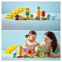 LEGO DUPLO 10984 - Le jardin bio, Jouets à Empiler pour Bébés et Enfants Dès 1,5 An, Jeu Éducatif avec Coccinelle, Bourdon, Fruits et Légumes