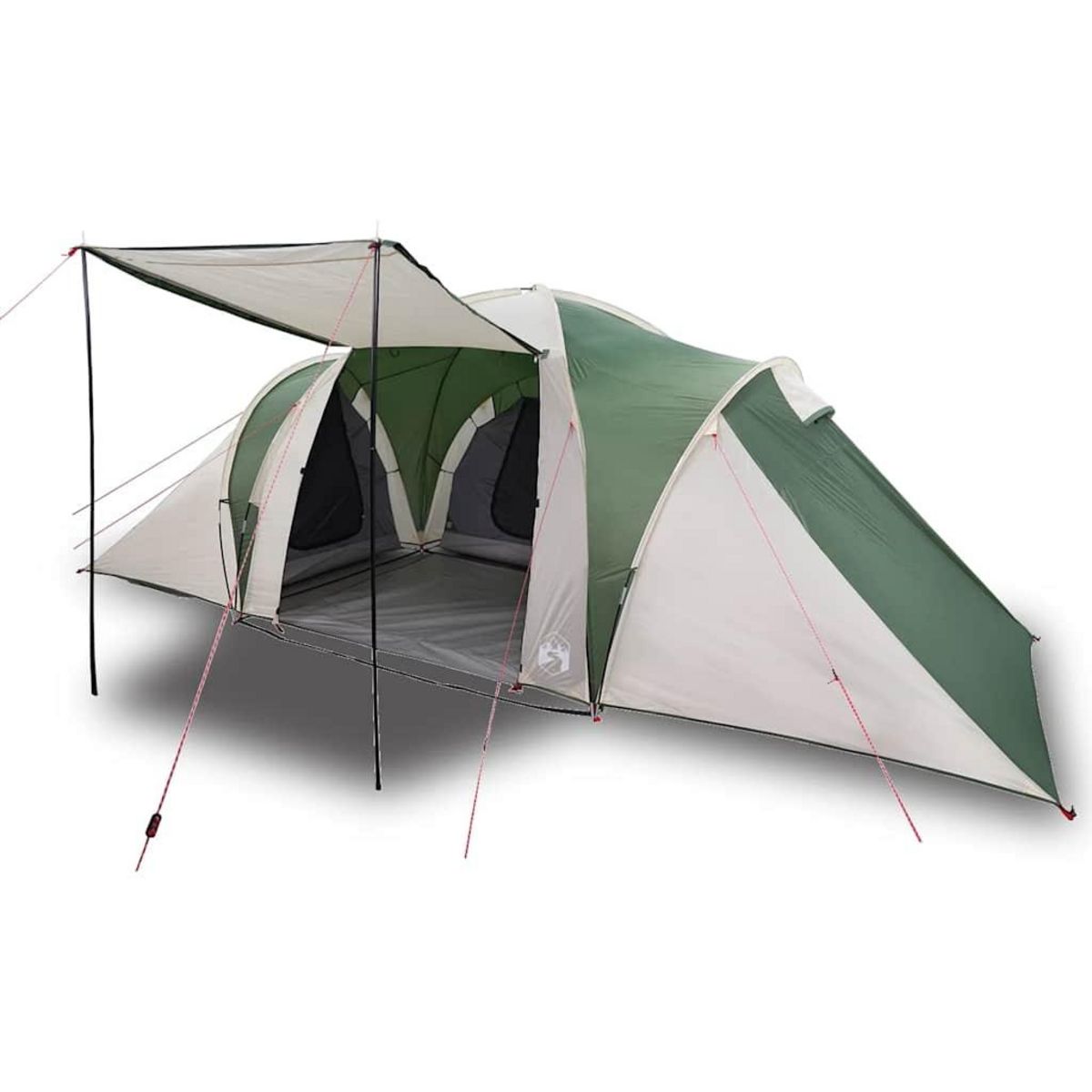 VIDAXL Tente familiale a dome 6 personnes vert impermeable