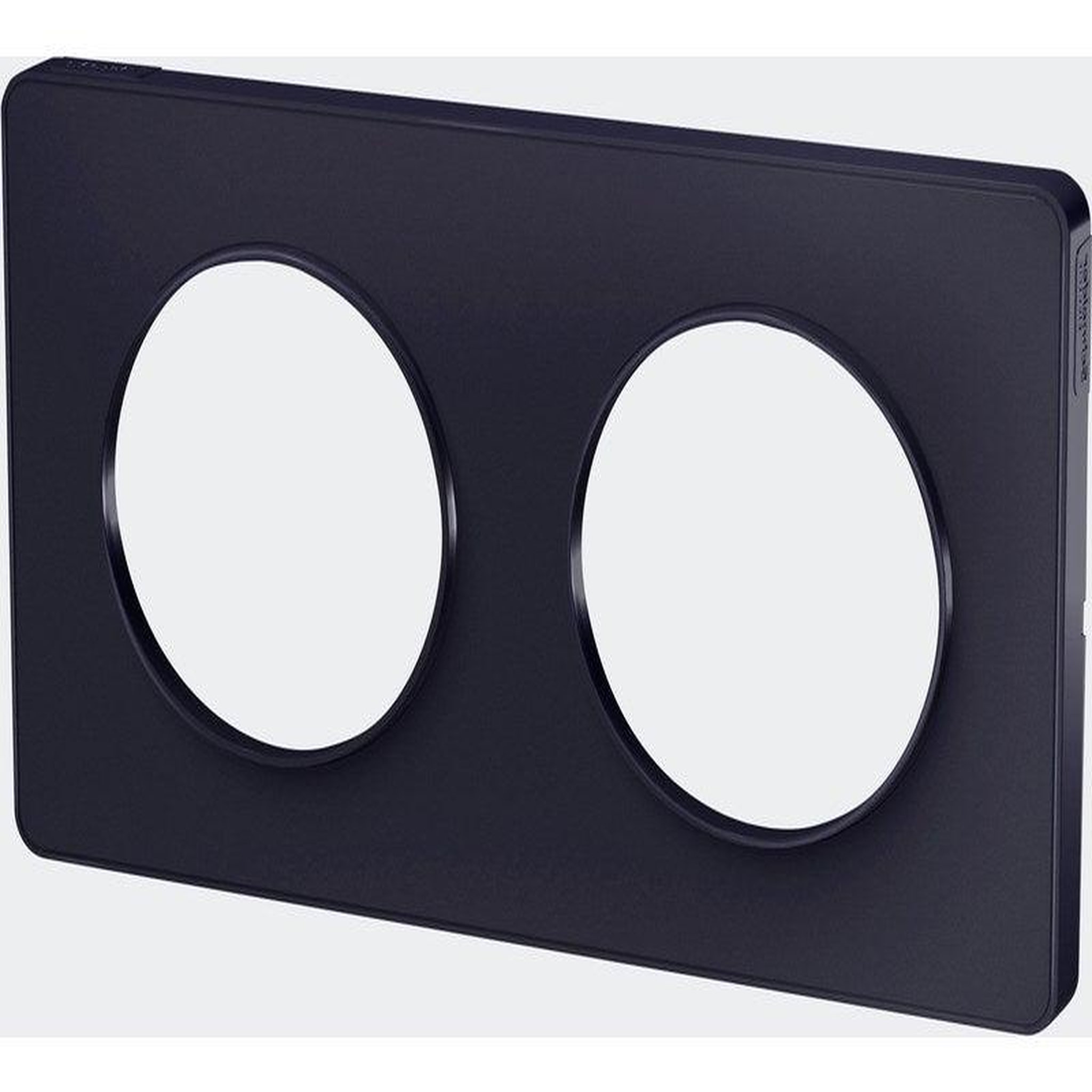 Schneider Electric Plaque double Odace touch, anthracite liseré anthracite