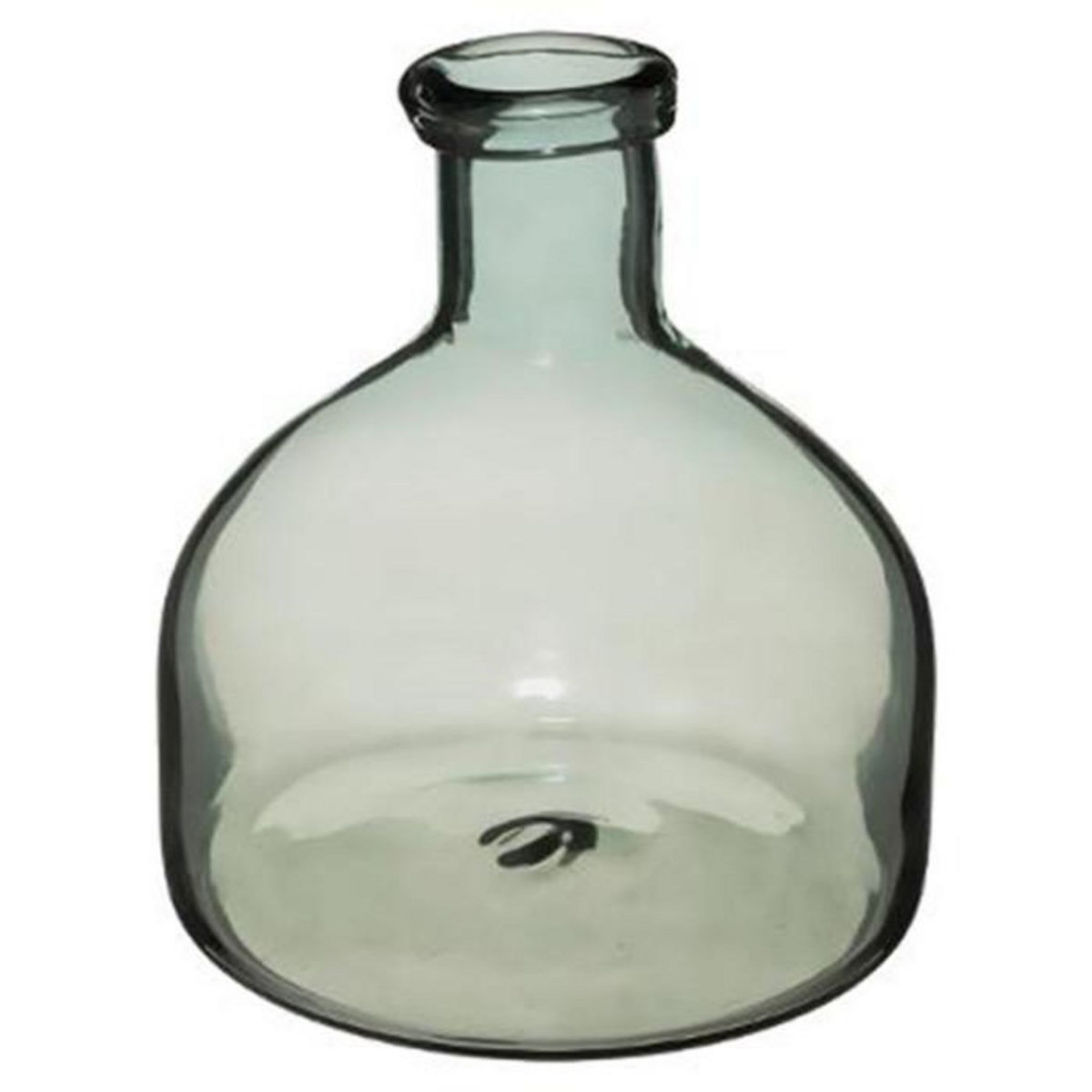 ATMOSPHERA Vase Design en Verre  Green House  20cm Gris
