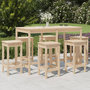 Voir la diapositive 1 : VIDAXL Ensemble de bar de jardin 7 pcs Bois de pin massif
