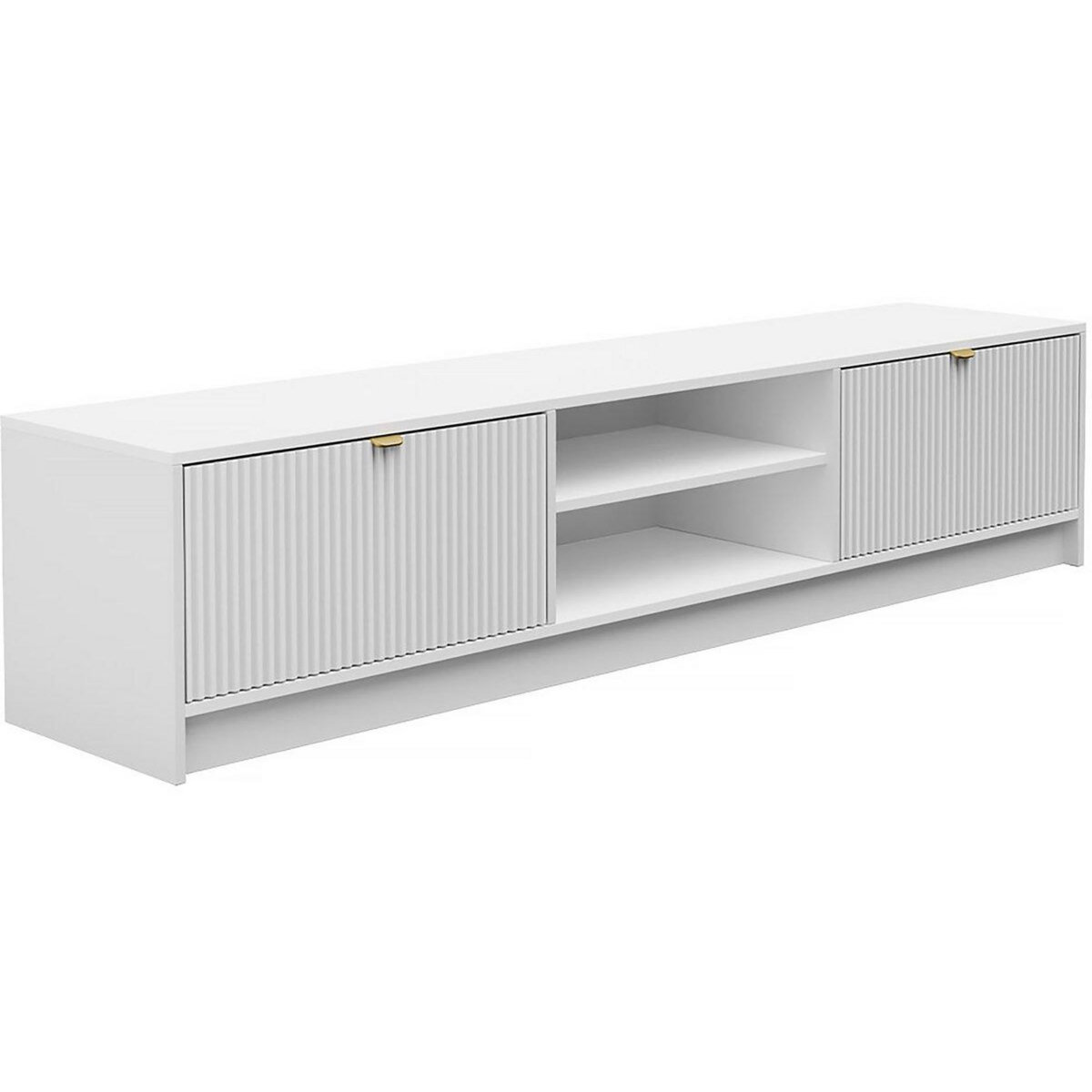 Habitat et Jardin Meuble TV  Tireno  -  180 cm X 40 cm X 40 cm - Blanc