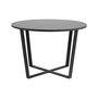 Voir la diapositive 3 : LISA DESIGN Aurora - table à manger ronde - effet marbre noir - 4 personnes