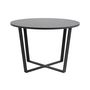 Voir la diapositive 3 : LISA DESIGN Aurora - table à manger ronde - effet marbre noir - 4 personnes