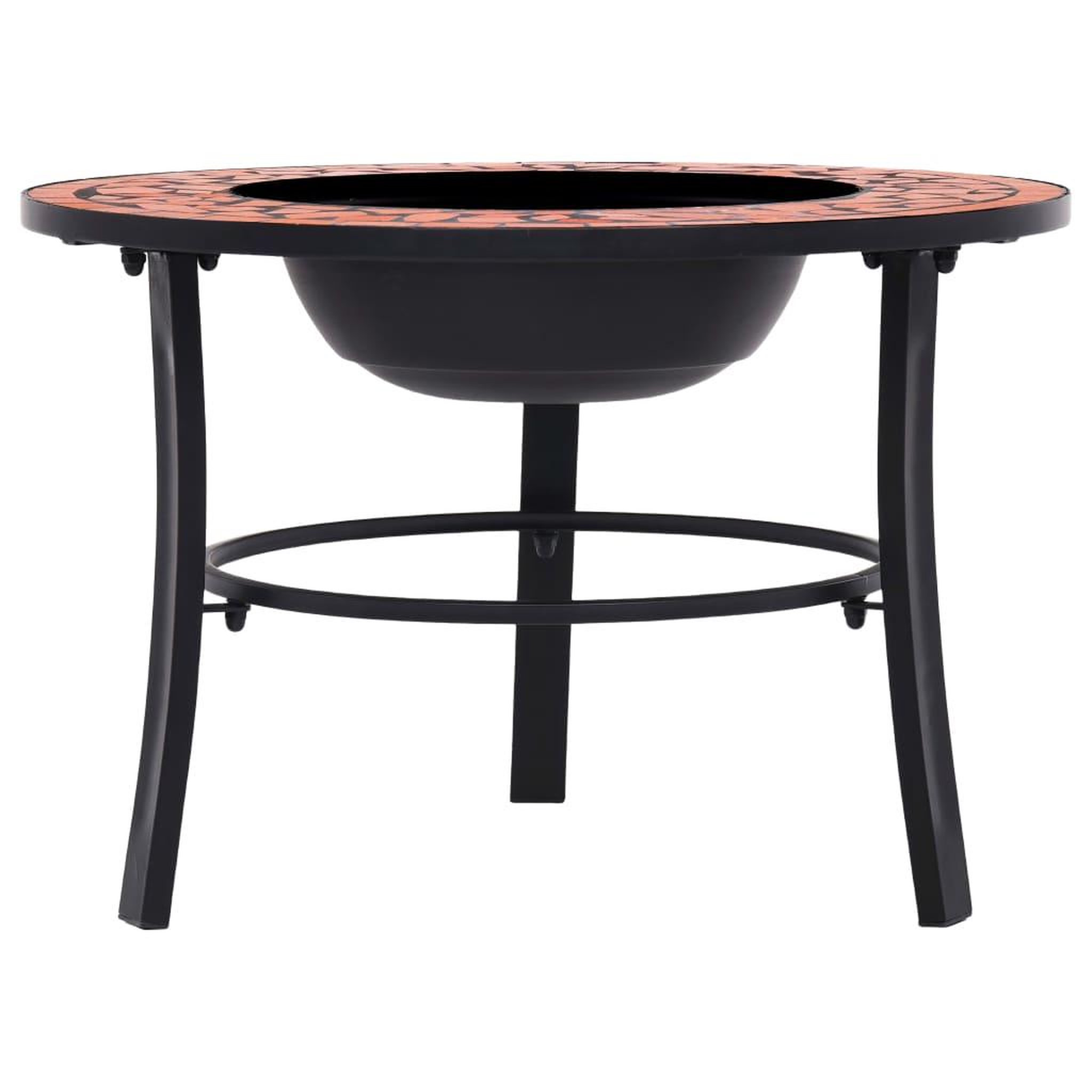 Voir la diapositive 2 : VIDAXL Foyer mosaïque Terre cuite 68 cm Ceramique