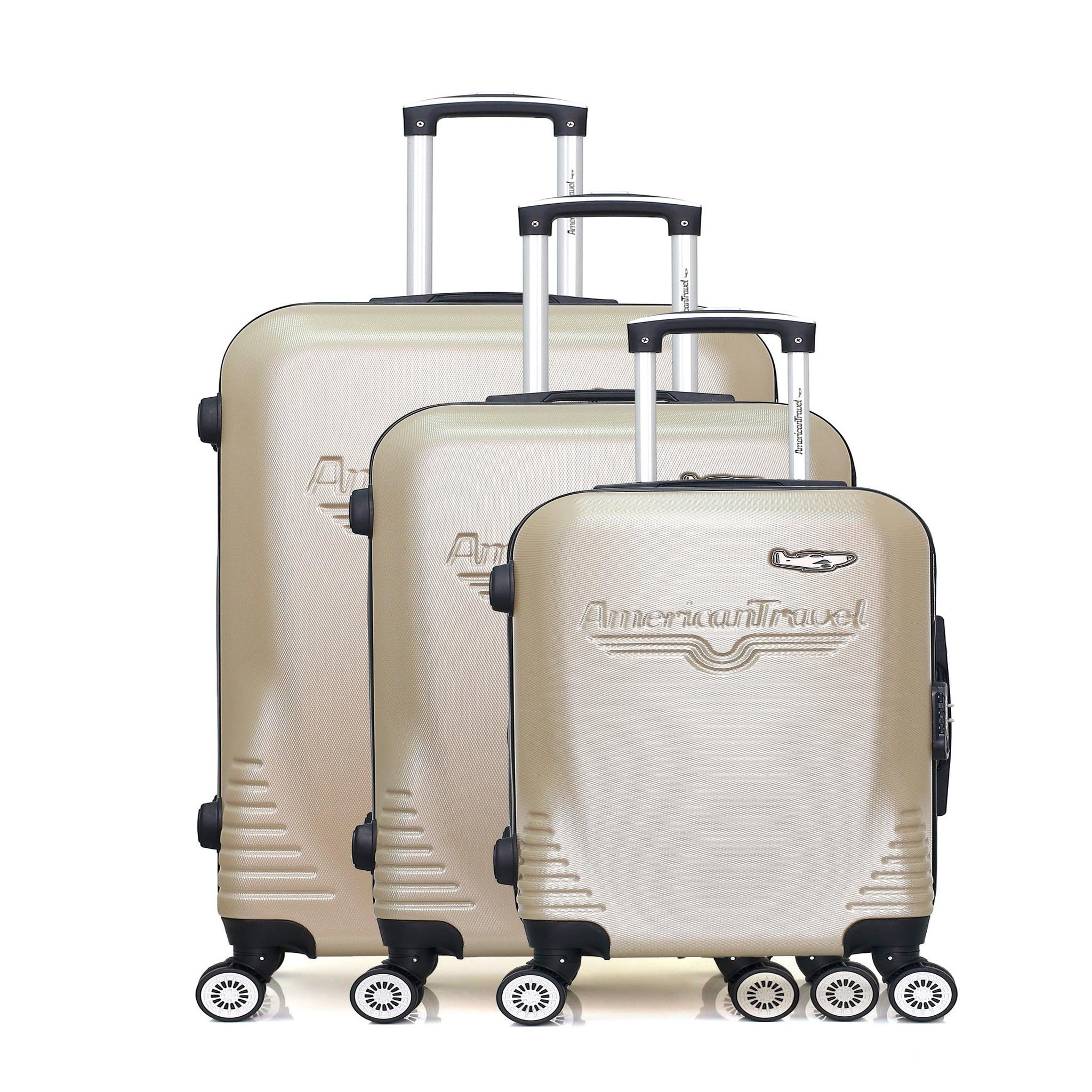 AMERICAN TRAVEL American travel - set de 3 valises dc 75 cm 4 roues