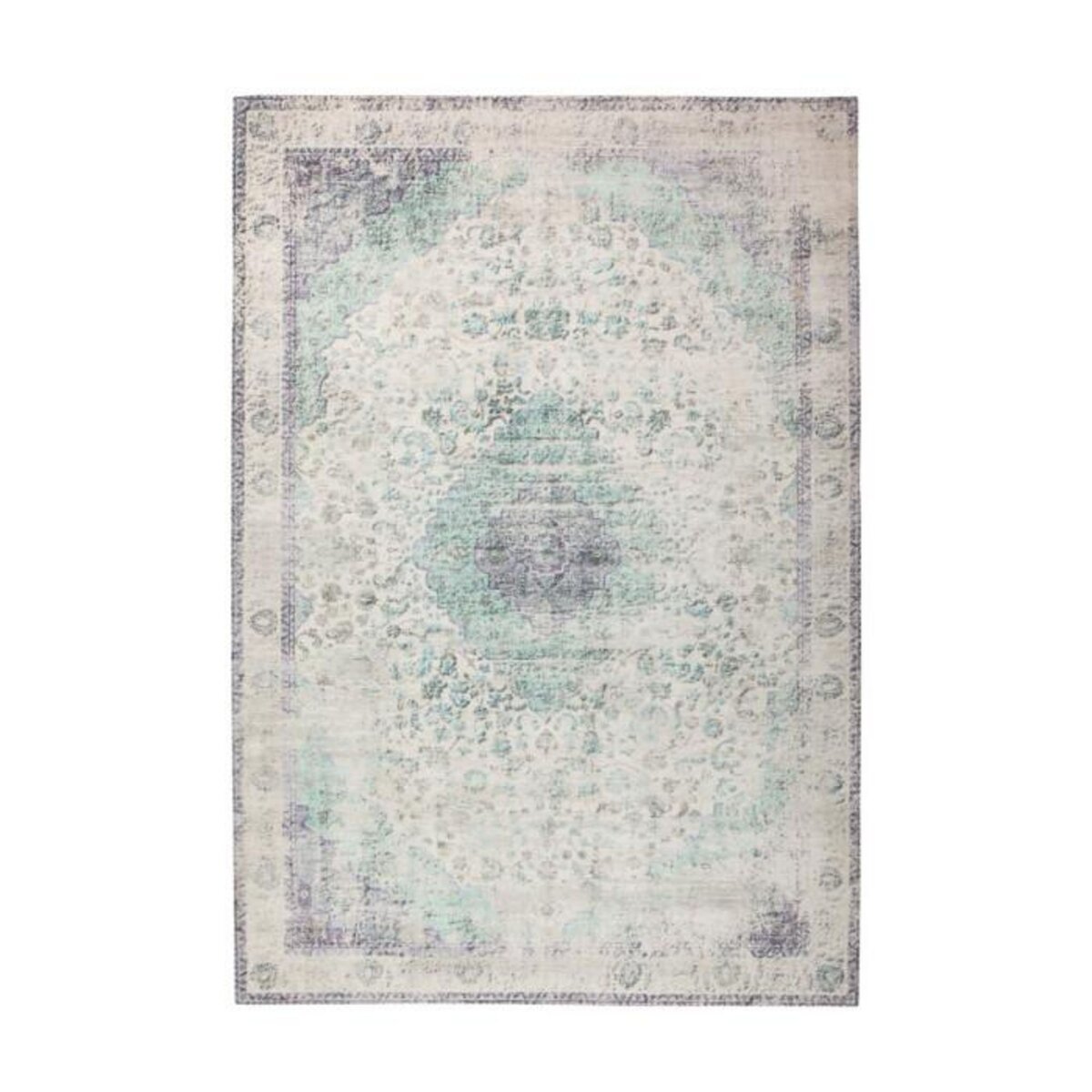 Paris Prix Tapis Antique Tissé à la Main  Vintage  Bleu Pétrole