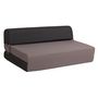 Voir la diapositive 1 : Chauffeuse 2 places tissu bicolore DUETTO