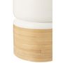Voir la diapositive 3 : Paris Prix Table d'Appoint en Bambou  Socorro  47cm Blanc & Naturel