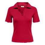 JACQUELINE DE YONG Polo  Femme JDY Lori. Coloris disponibles : Rouge