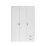 Voir la diapositive 4 : Armoire 3 portes 2 tiroirs L120cm DAISY