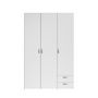 Voir la diapositive 4 : Armoire 3 portes 2 tiroirs L120cm DAISY