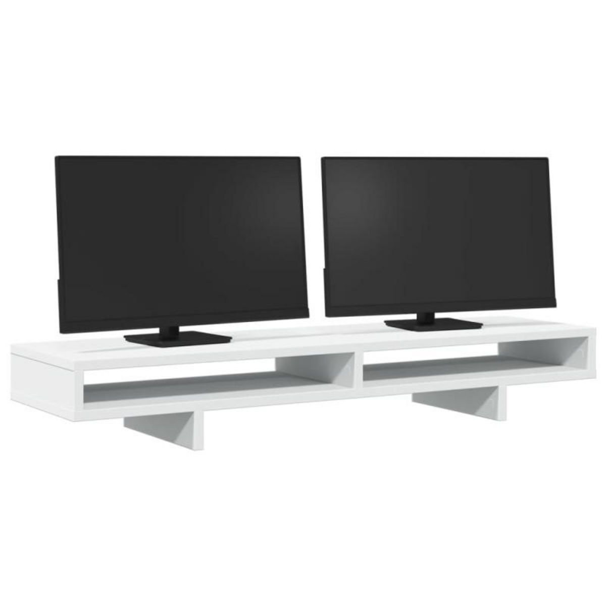 VIDAXL Support de moniteur blanc 100x27x15 cm bois d ingénierie