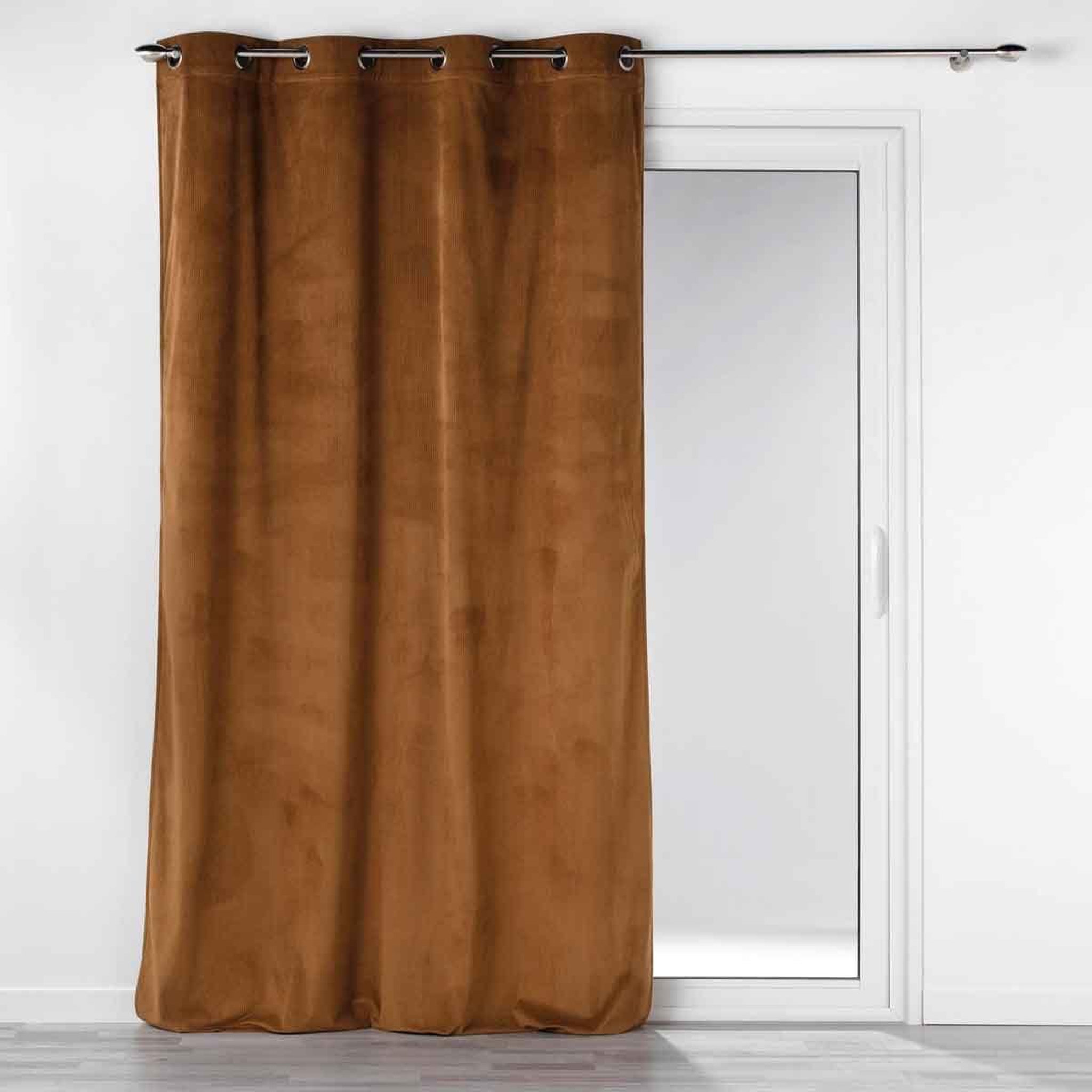Douceur d'Intérieur Rideau à œillets  casual  140x260cm camel