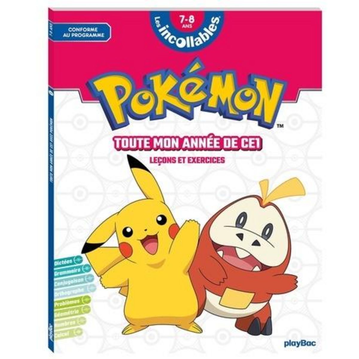 TOUTE MON ANNEE DE CE1 POKEMON. LECONS ET EXERCICES, Playbac