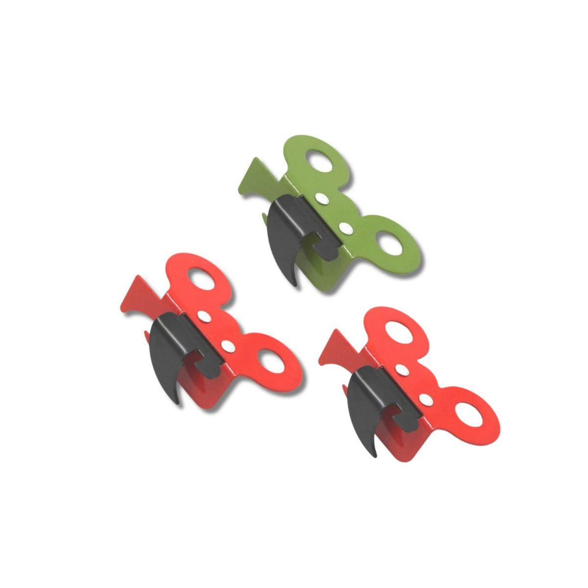 Fackelmann Ensemble de 3 Ouvre-boîte manuel papillon Fackelmann