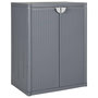 Voir la diapositive 1 : VIDAXL Armoire de rangement de jardin gris 65x45x88 cm PP rotin