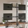 Voir la diapositive 4 : VIDAXL Support de moniteur noir acier VESA 75 100 mm