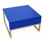 Voir la diapositive 2 : Paris Prix Table Basse Design en Bois  Cubis  60cm Bleu