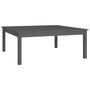 Voir la diapositive 2 : VIDAXL Table basse Gris 100x100x40 cm Bois massif de pin