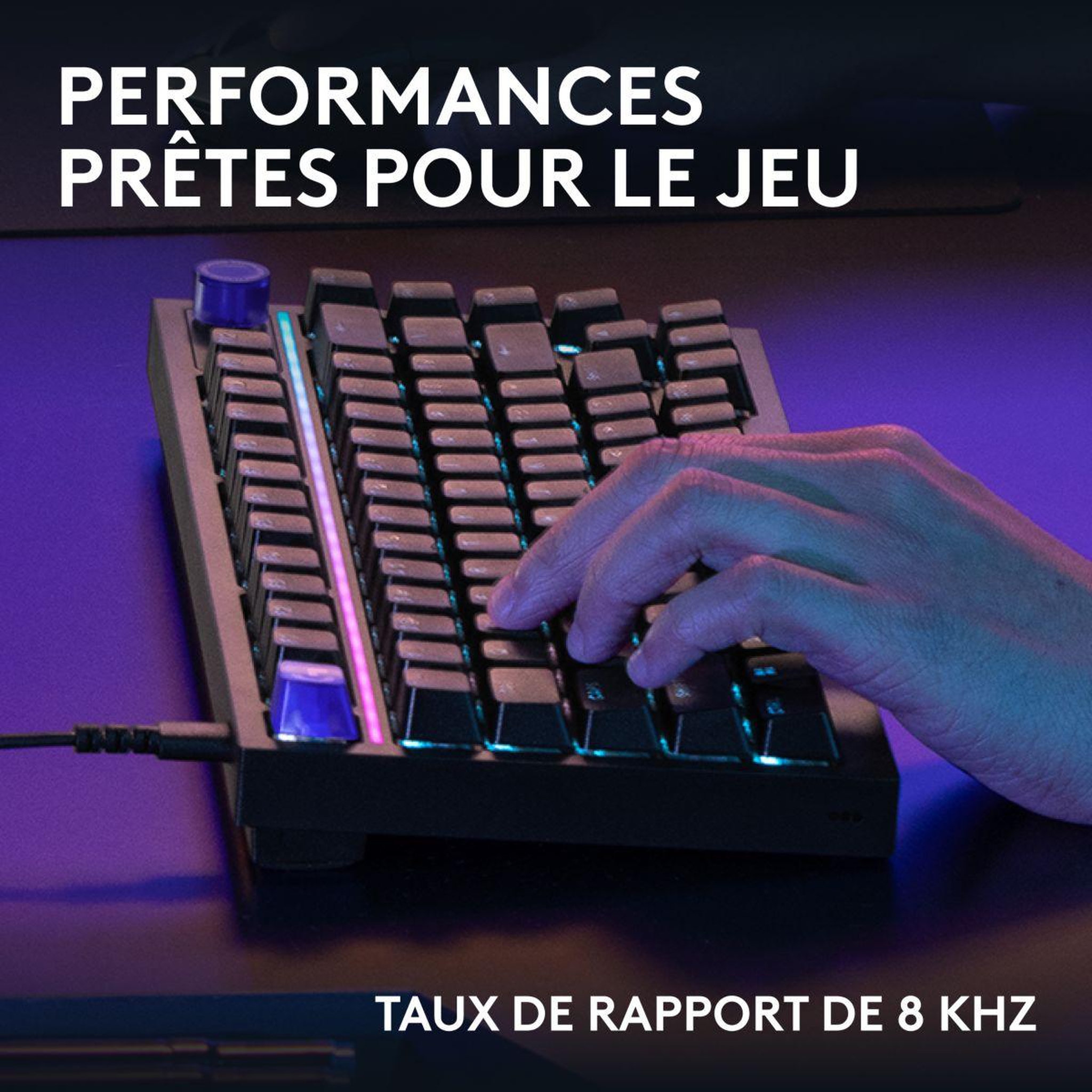 Voir la diapositive 3 : Logitech Clavier gamer sans fil G316 X 75 Noir