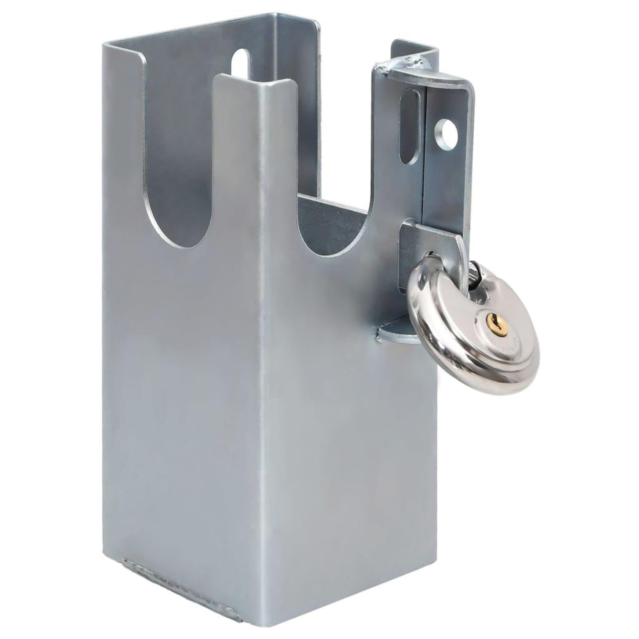 VIDAXL Verrou de l'attelage argente 11x11x23,5 cm acier