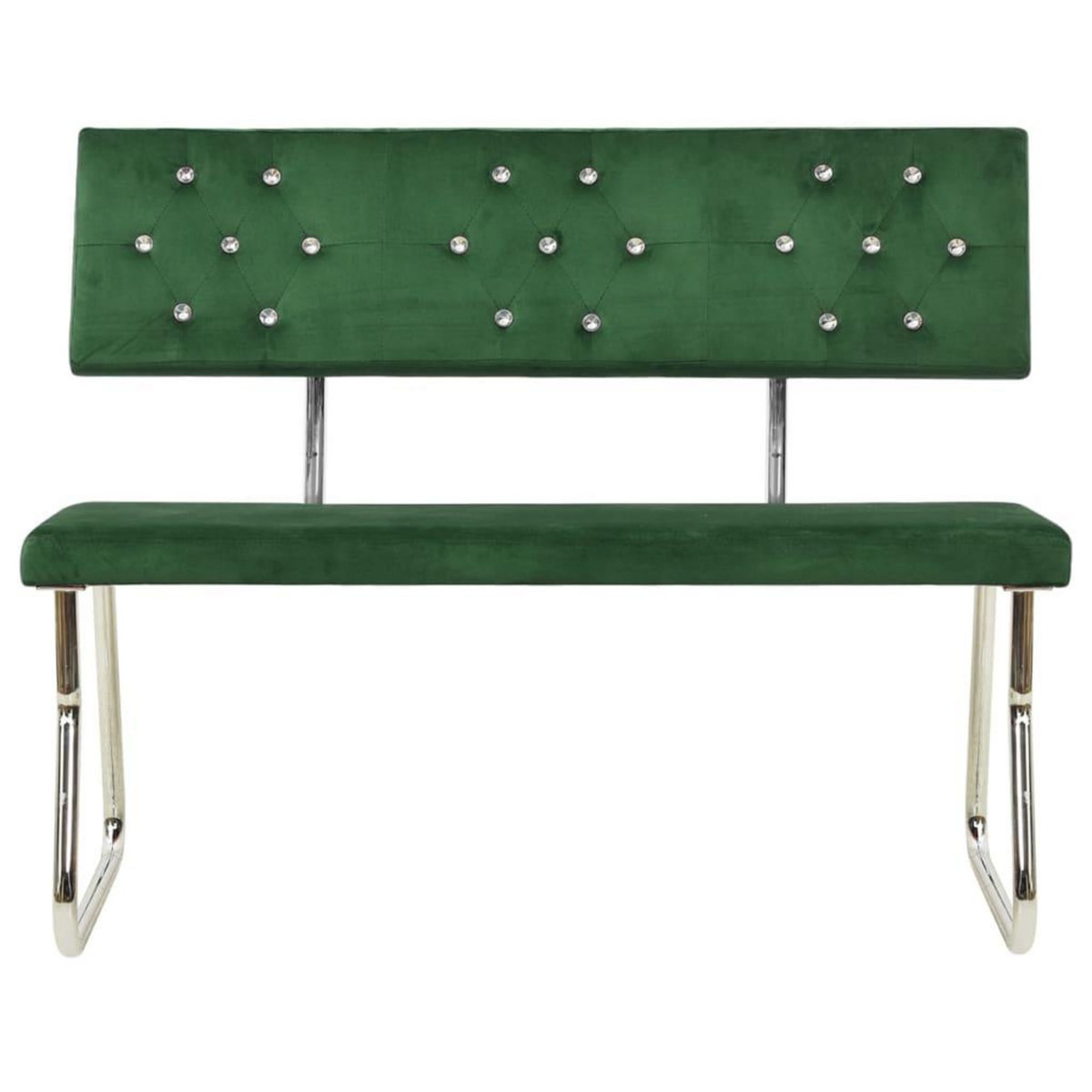 VIDAXL Banc 110 cm Vert fonce Velours