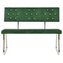 Voir la diapositive 2 : VIDAXL Banc 110 cm Vert fonce Velours