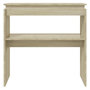 Voir la diapositive 4 : VIDAXL Table console chene sonoma 80x30x80 cm bois d'ingenierie