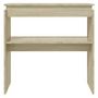 Voir la diapositive 4 : VIDAXL Table console chene sonoma 80x30x80 cm bois d'ingenierie