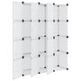 Voir la diapositive 4 : VIDAXL Cubes de rangement 12 pcs avec portes Transparent PP