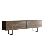 Habitat et Jardin Meuble TV en bois  Luxe  - 180 x 30 x 50 cm - NoyerOr