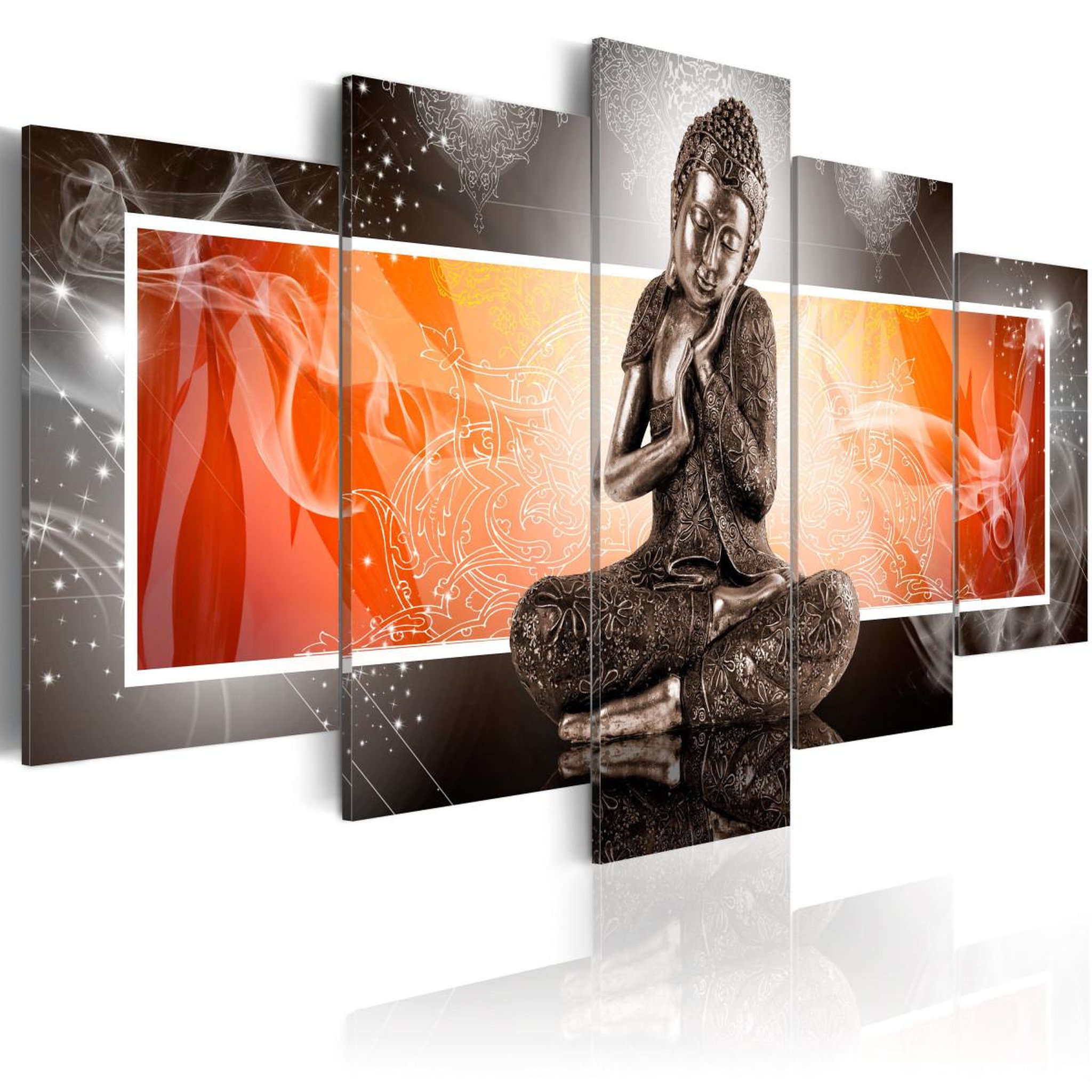 Voir la diapositive 1 : Paris Prix Tableau imprimé  bouddha & ornements