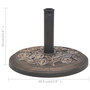Voir la diapositive 6 : VIDAXL Socle de parasol Resine Rond Bronze 9 kg