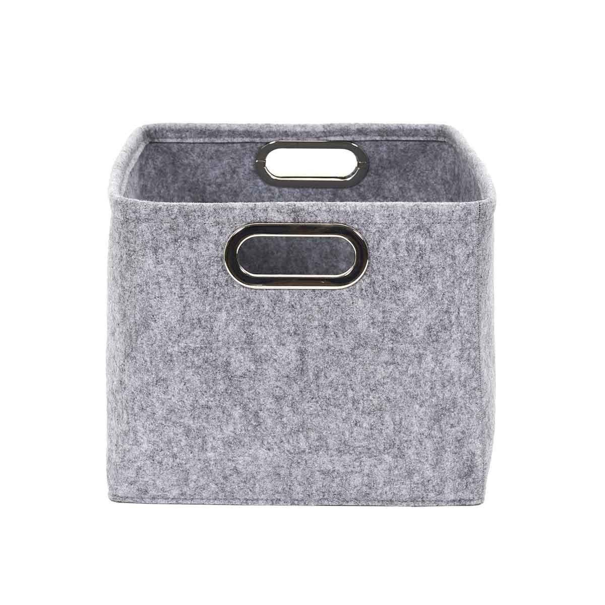 Voir la diapositive 5 : The Home Deco Factory Lot de 2 Paniers de Rangement  Anses  40cm Gris