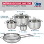 Voir la diapositive 2 : ELO Ensemble de 2 Poêles de cuisson 28 et 32 cm et 4 faitouts 12, 16, 20 et 24 cm Elo Profi Brillant